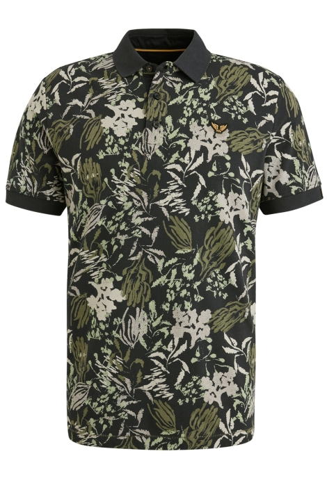 PME legend short sleeve polo printed fine piq